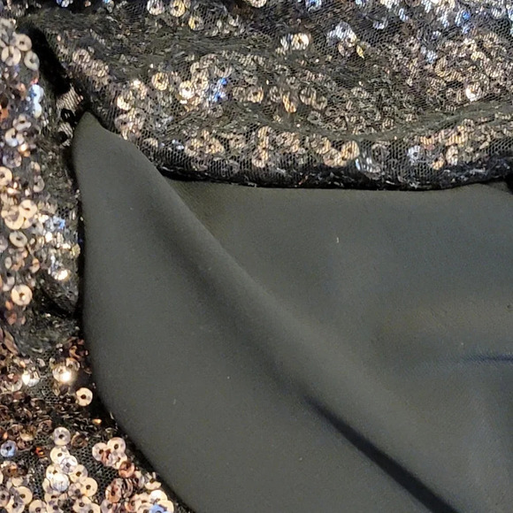 ONE LOVE CLOTHING Women's Regular Bronze Sequin Chiffon Dressy Tank Size Small - Picture 10 of 14